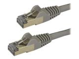 StarTech CAT6a patch cable, Grey, Snagless, Copper Wire, 1.5m - кабели и букси