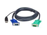 Aten USB KVM Cable with 3 in 1 SPHD 5m, 2L-5205U - кабели и букси