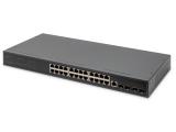 Описание и цена на 24 port Digitus 24 Port 4SFP+ UPLINK Switch, DN-80223