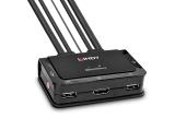 Описание и цена на KVM Lindy 2 Port HDMI 4K60, USB 2.0 & Audio Cable KVM Switch