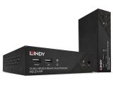 Описание и цена на KVM Lindy 100m HDBaseT Cat.6 Dual Head HDMI, USB, IR & RS-232 KVM Extender