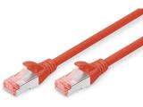 Digitus CAT 6 S/FTP patch cord 1m, red лан кабел кабели и букси RJ-45 Цена и описание.