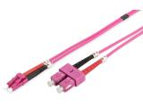 Digitus LC/SC OM4 Fiber Optic Multimode Patch Cord 3m оптичен кабел кабели и букси LC/SC Цена и описание.