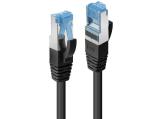 Lindy Cat 6A S/FTP LSZH Network Cable 0.5m, Black - кабели и букси