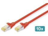 Digitus CAT 6A S/FTP patch cords 3m, 10 pieces, orange снимка №2