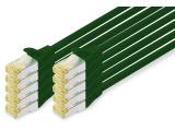 Описание и цена на лан кабел Digitus CAT 6A S/FTP patch cords 1m, 10 pieces, green