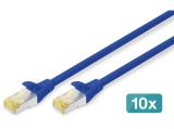 Digitus CAT 6A S/FTP patch cords 3m, 10 pieces, blue снимка №2