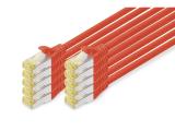 Digitus CAT 6A S/FTP patch cords 2m, 10 pieces, red - кабели и букси