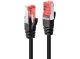 Lindy Cat 6 S/FTP Network Cable 0.5m, Black - кабели и букси