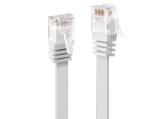 Lindy Cat 6 U/UTP Flat Network Cable 2m, White - кабели и букси