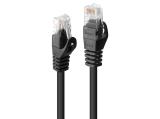 Lindy Cat 6 U/UTP Network Cable 1m, Black - кабели и букси