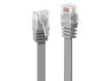 Описание и цена на лан кабел Lindy Cat 6 U/UTP Flat Network Cable 1m, Grey