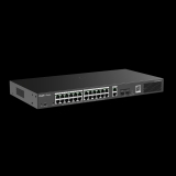 Ruijie Комутатор Ruijie RG-ES228GS-P, 26xGbE, 2xSFP, 24x PoE+, 370W, до 16 VLAN, шкаф NEW снимка №2 Ruijie Комутатор Ruijie RG-ES228GS-P, 26xGbE, 2xSFP, 24x PoE+, 370W, до 16 VLAN, шкаф NEW снимка №2