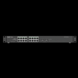 Описание и цена на Ruijie Комутатор Ruijie RG-ES118GS-P-L, 16x GbE PoE+, 2x SFP, 247W, неуправляем NEW