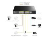Cudy FS1018PS1, 16-Port PoE+ Switch, 10/100M, 2 x Gigabit порта, 1 x SFP Slot снимка №3 Cudy FS1018PS1, 16-Port PoE+ Switch, 10/100M, 2 x Gigabit порта, 1 x SFP Slot снимка №3