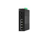 Описание и цена на 6 port Level One IGS-2106 Hilbert 6-Port Industrial Gigabit Smart Lite Switch, 4 x Gigabit RJ45, 2 x Gigabit SFP