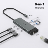 TP-Link Хъб TP-LINK UH6120C, USB Type-C 6 в 1, 1 порт HDMI 4К NEW снимка №4 TP-Link Хъб TP-LINK UH6120C, USB Type-C 6 в 1, 1 порт HDMI 4К NEW снимка №4