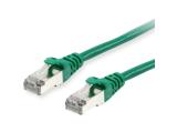 Equip Patchcable Cat6A S/FTP 2xRJ45 1m green LSZH Polybag - кабели и букси