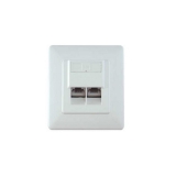 Описание и цена на аксесоари SeaMAX Розетка Screened GE Style Data Wall Outlet 2x RJ45 (H) - Flush Mount NEW