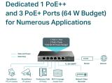 TP-Link Комутатор TL-SG1006PP 6-порта Gigabit 3x PoE+ снимка №5 TP-Link Комутатор TL-SG1006PP 6-порта Gigabit 3x PoE+ снимка №5
