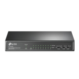 TP-Link Комутатор TP-LINK TL-SF1009P, 9x 10/100M, 8 x PoE+ 65W, неуправляем, метален NEW - Суичове
