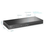 TP-Link Комутатор TP-LINK SX3008F, 8 х SFP+, L2+, VLAN, Rack Mountable NEW снимка №3 TP-Link Комутатор TP-LINK SX3008F, 8 х SFP+, L2+, VLAN, Rack Mountable NEW снимка №3