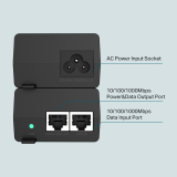 TP-Link PoE Инжектор TP-Link POE160S, IEEE 802.3af/at, 2x GbE RJ45 ports, до 100м. NEW снимка №3