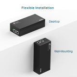 TP-Link PoE Инжектор TP-Link POE170S, IEEE 802.3af/at/bt, 2xGbE ports, 60W NEW снимка №6