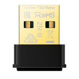 Нови модели и предложения за лан компонент TP-Link Безжичен адаптер TP-LINK Archer T3 Nano, AC1300, двулентов,USB 2.0, вгр. антена NEW