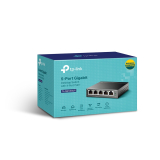 TP-Link Комутатор TP-LINK TL-SG1005LP,5-порта Gigabit , 4 x PoE+, неуправляем, метален NEW снимка №5