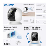 TP-Link Камера TP-Link Tapo C222, 2K QHD, Pan/Tilt, WiFi, ден/нощ, indoor, mic NEW снимка №2