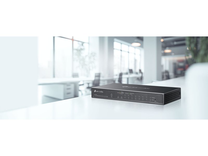 Omada 10-Port Gigabit Easy Managed Switch with 8-Port PoE+  ES210GMP
