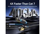 Vention LAN SFTP Cat.8 Patch Cable 5.0M Black 40Gbps IKABJ снимка №3 Vention LAN SFTP Cat.8 Patch Cable 5.0M Black 40Gbps IKABJ снимка №3