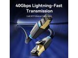 Vention LAN SFTP Cat.8 Patch Cable 3.0M Black 40Gbps IKABI снимка №2