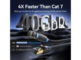 Vention LAN SFTP Cat.8 Patch Cable 3.0M Black 40Gbps IKABI снимка №3