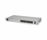 Описание и цена на  Ubiquiti Комутатор Ubiquiti USW-24, 24x Gbit, 2xSFP слота, L2 управляем, 1.3" цветен дисп NEW