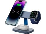 Описание и цена на аксесоари Canyon Wireless Charging Station Hexagon 310 3in1 DarkGrey/Blue CNS-WCS310DGBL