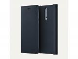 аксесоари: Nokia Leather Flip Cover Blue for NOKIA 8 