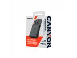 Canyon magnetic power bank OnPower 511 PD20W 10000mAh Aluminium Interstellar Black CNS-CPB511B снимка №3