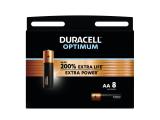 Описание и цена на Батерии и зарядни DURACELL Алкална батерия OPTIMUM LR6 /8 бр. в блистер/ 