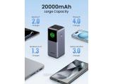 Ugreen 35524B Nexode 20000mAh 130W 3-Port Power Bank USB-C Laptop Charger снимка №4 Ugreen 35524B Nexode 20000mAh 130W 3-Port Power Bank USB-C Laptop Charger снимка №4