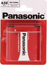 PANASONIC  3R12 /1 бр. в опаковка/ блистер 4.5V 4.5V  Батерии и зарядни Цена и описание.