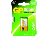 UPS GP BATTERIES  Алкална батерия SUPER 6LF22 6LR61 9V 1 бр. блистер 1604A