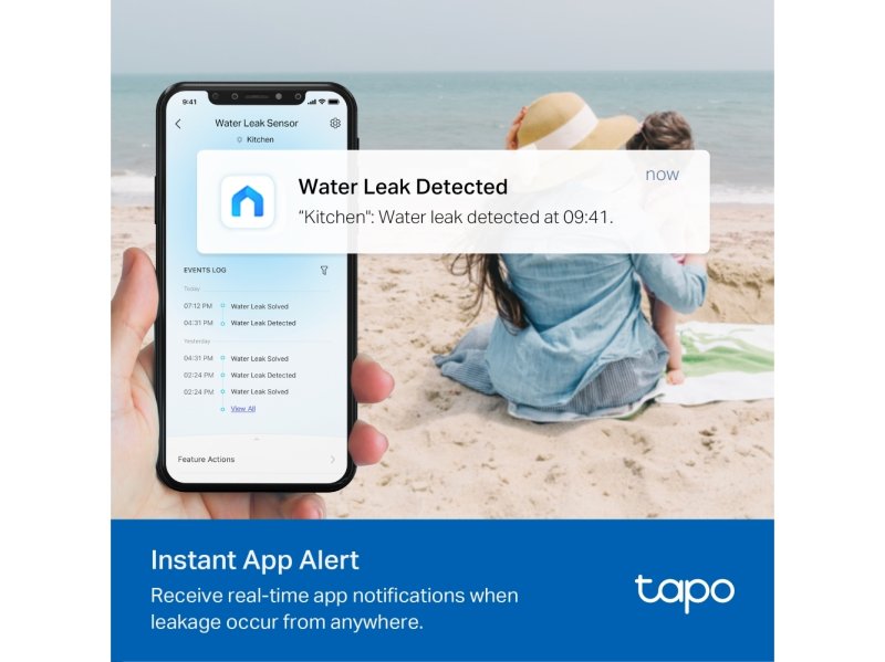 Tapo T300: незабавно известие от приложението