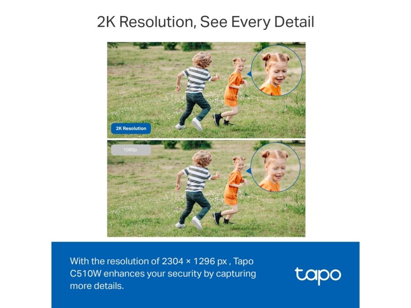 Tapo C510W 2K резолюция